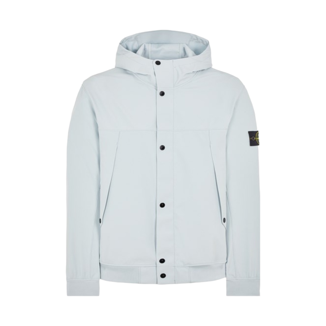 801540227-V0041 Stone Island 40227 Light Soft Shell-R E.Dye Technology In Recycled Polyester Hooded Blouson Sky Blue - 24SS