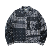 Kapital Gauze Bandana Patchwork PT 1st Jacket Black