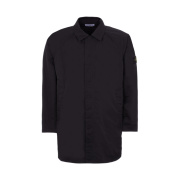Stone Island 70730 Hyper Dense Nylon Raso Coat Black - 23SS