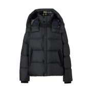 Burberry Detachable Sleeve Hooded Puffer Jacket Navy