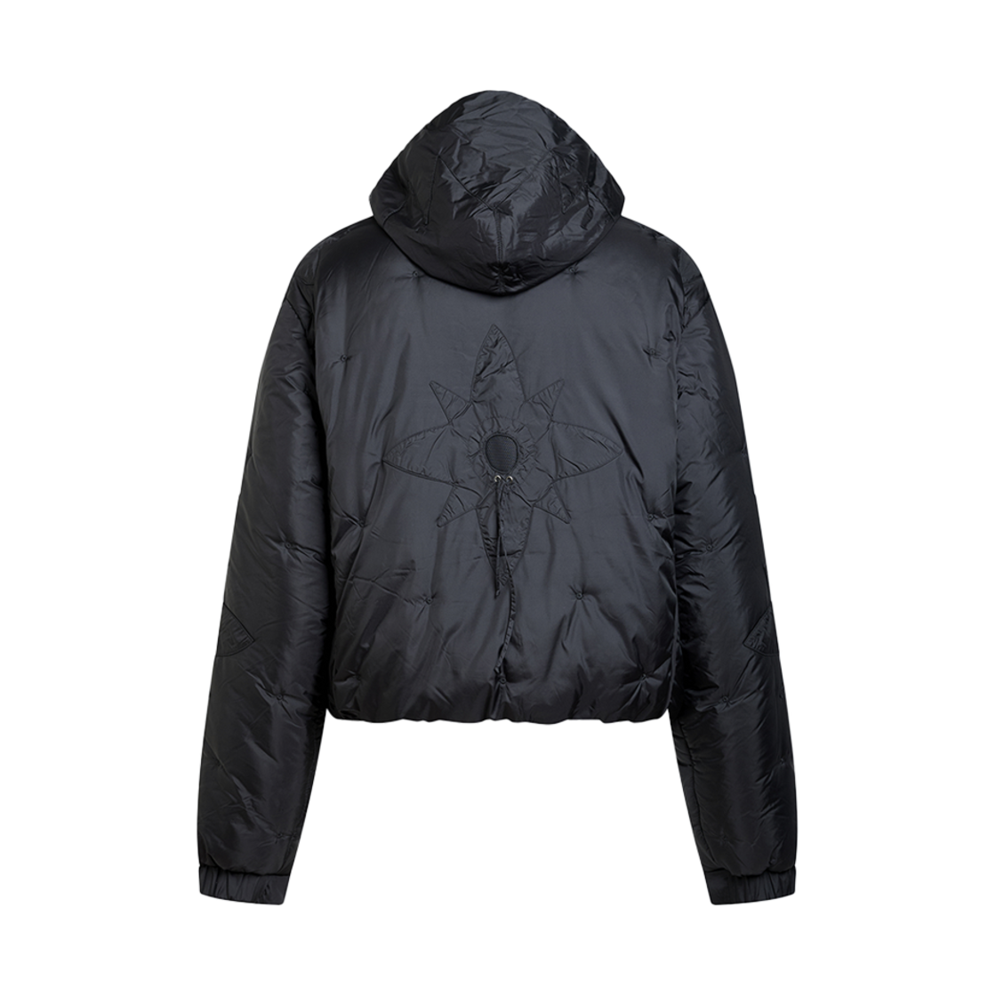 쿠시코크 플라워 푸퍼 자켓 블랙 - 24FW(Kusikohc Flower Puffer Jacket Black - 24FW)