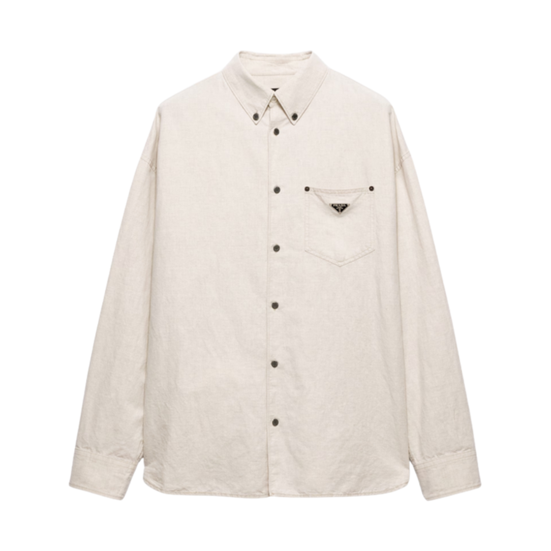 프라다 샴브레이 셔츠 내츄럴(Prada Chambray Shirt Natural) - 1