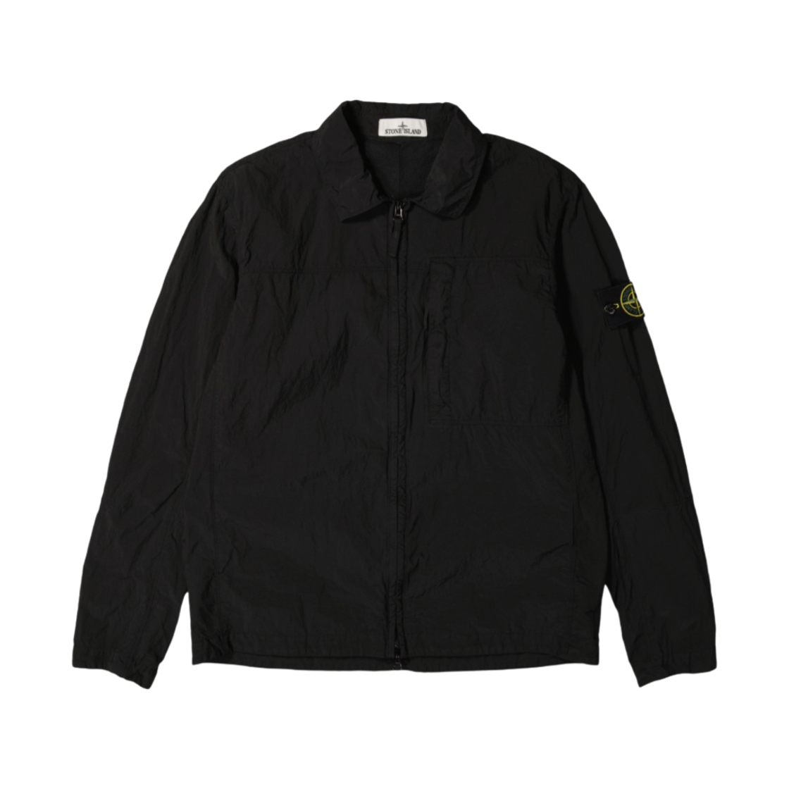 스톤 아일랜드 11819 나일론 메탈 인 에코닐 리제너레이티드 나일론 오버셔츠 블랙 - 24FW