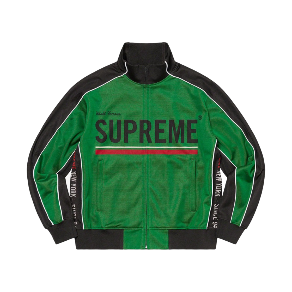 슈프림 월드 페이머스 자카드 트랙 자켓 그린 - 22FW(Supreme World Famous Jacquard Track Jacket Green - 22FW) - 1