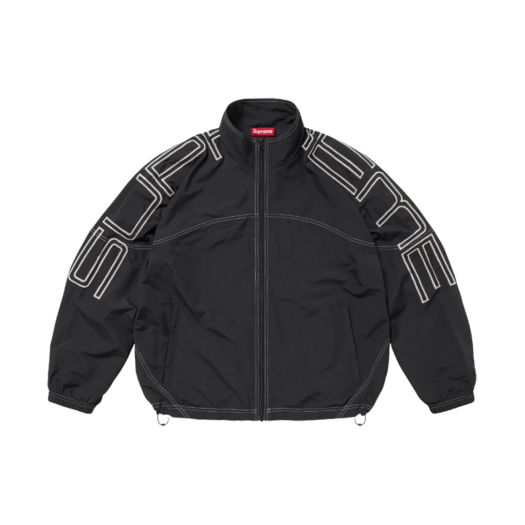 슈프림 크러쉬드 벨벳 트랙 자켓 블랙 - 23FW | Supreme | KREAM