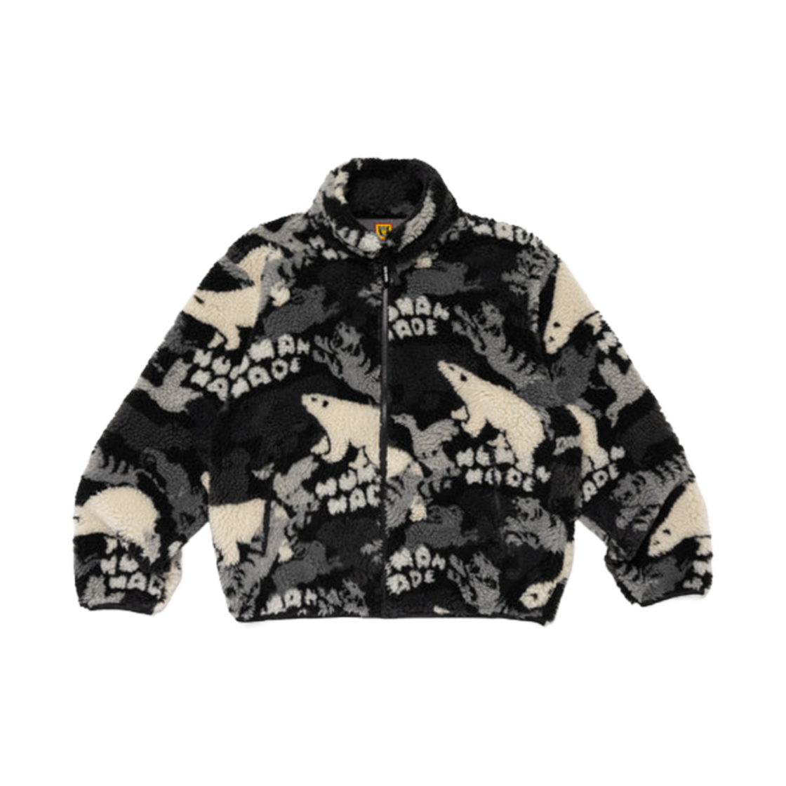 HM28JK038 Human Made Animal Fleece Jacket Gray