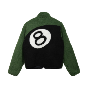 Stussy 8 Ball Sherpa Jacket Green