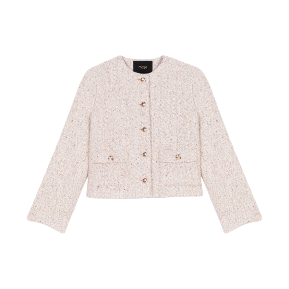 (W) 마쥬 숏 스트레이트 핏 자켓 베이지((W) Maje Short Straight Fit Jacket Beige)