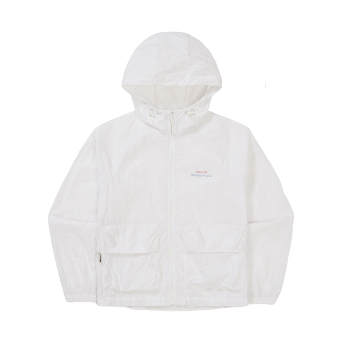 (W) 스노우피크 x 헬로 키티 패커블 윈드브레이커 화이트((W) Snow Peak x Hello Kitty Packable WIndbreaker White)