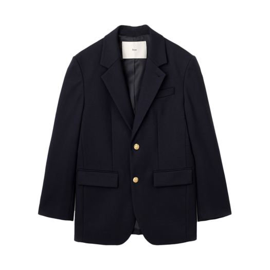 UDJA5A102N2 Dunst Unisex 2 Button Wool Blazer Navy
