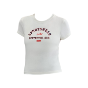 (W) Nike NSW Phoenix Slim Graphic T-Shirt Pale Ivory - Asia