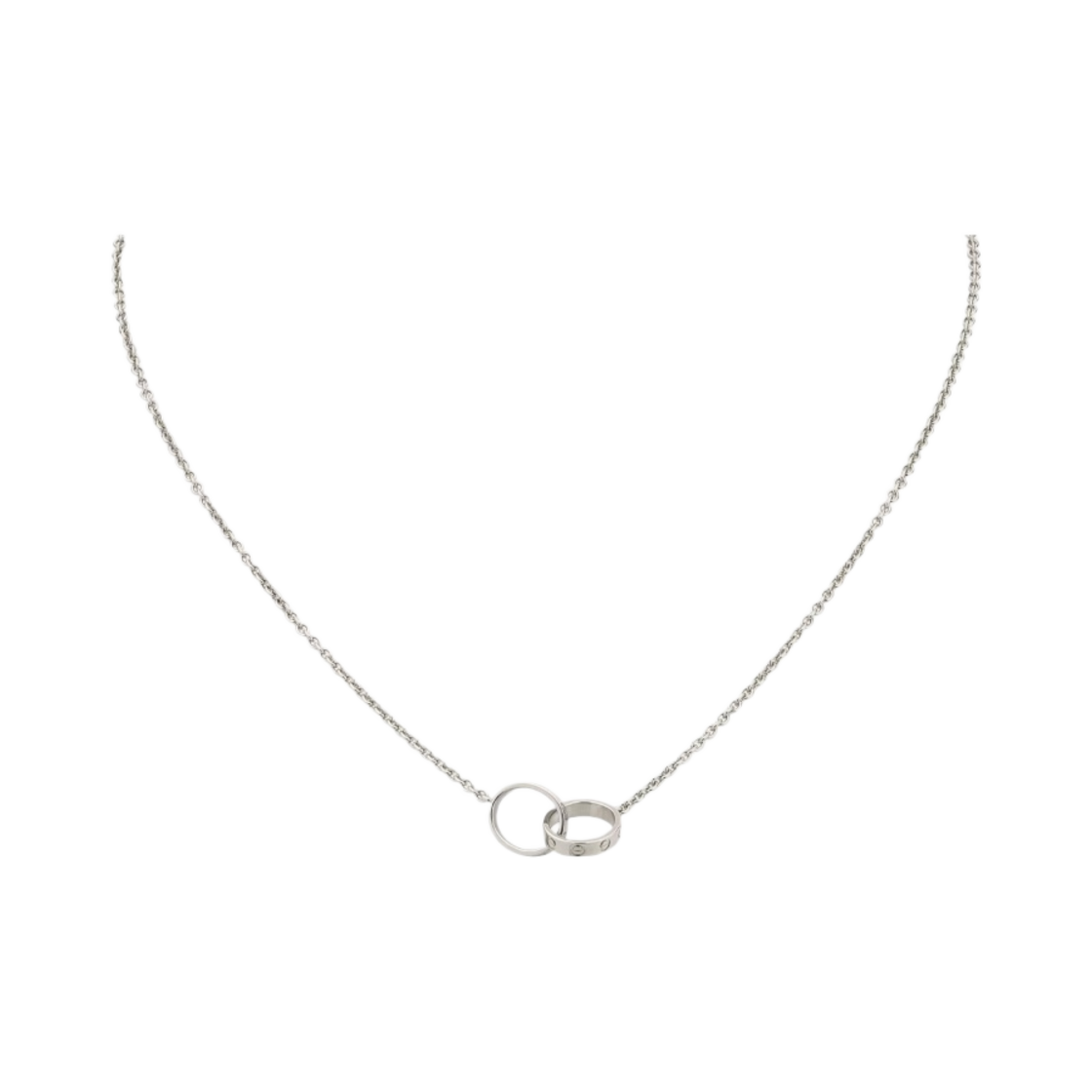 (W) 까르띠에 러브 네클리스 화이트 골드((W) Cartier Love Necklace White Gold) - 1