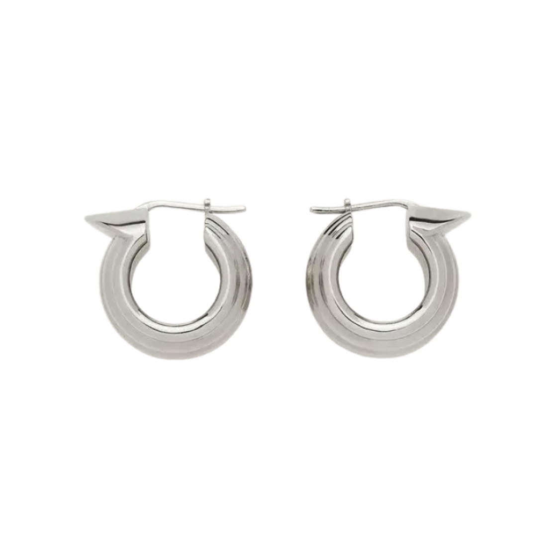 (W) 페라가모 간치니 이어링 실버((W) Ferragamo Gancini Earrings Silver) - 1