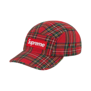 Supreme Washed Chino Twill Camp Cap Red Tartan - 20FW