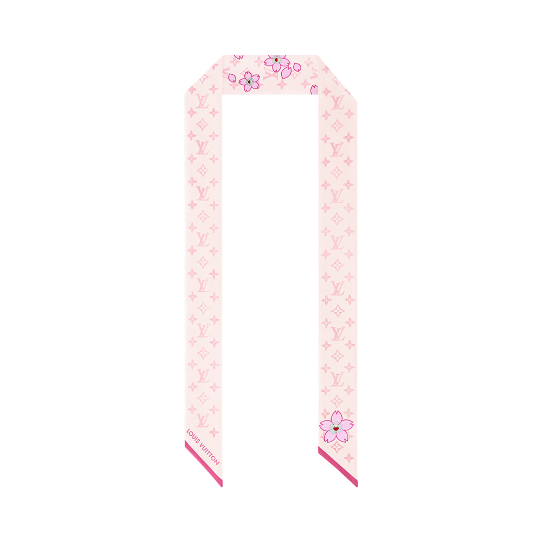(W) 루이비통 x 무라카미 타카시 모노그램 체리블라썸 방도 BB 핑크((W) Louis Vuitton x Murakami Takashi Monogram Cherry Blossom Bandeau BB Pink) - 2