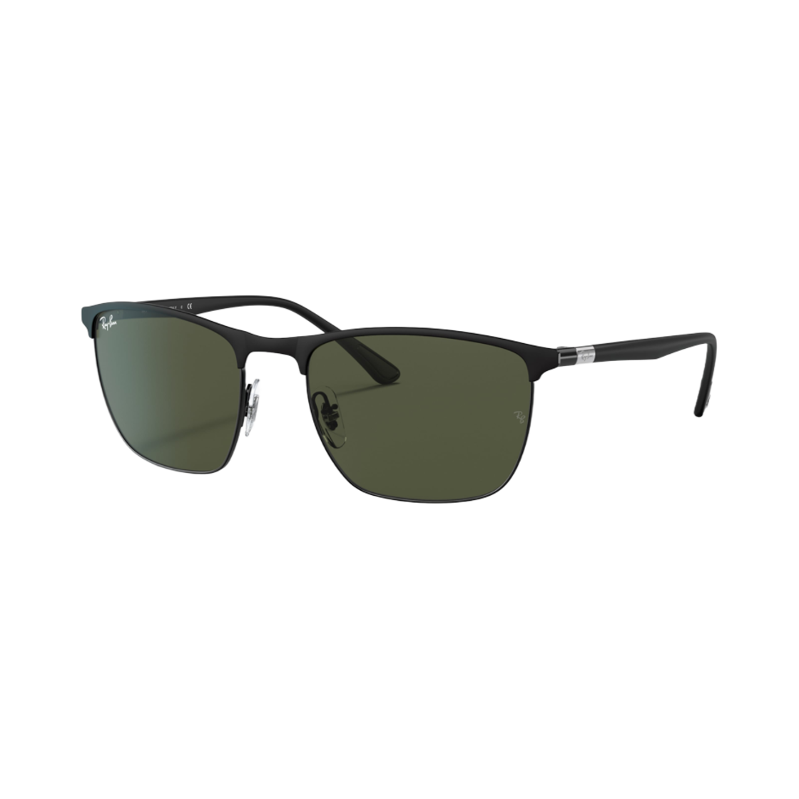 레이밴 RB3686 매트 블랙 프레임 그린 클래식 렌즈(Ray-Ban RB3686 Matte Black Frame Green Classic Lenses) - 1