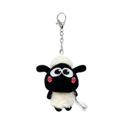 Dream C&C Baby Shaun The Sheep Keyring Plush Black 8cm