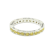 Frica Engraving Stone Ring 2 Silver