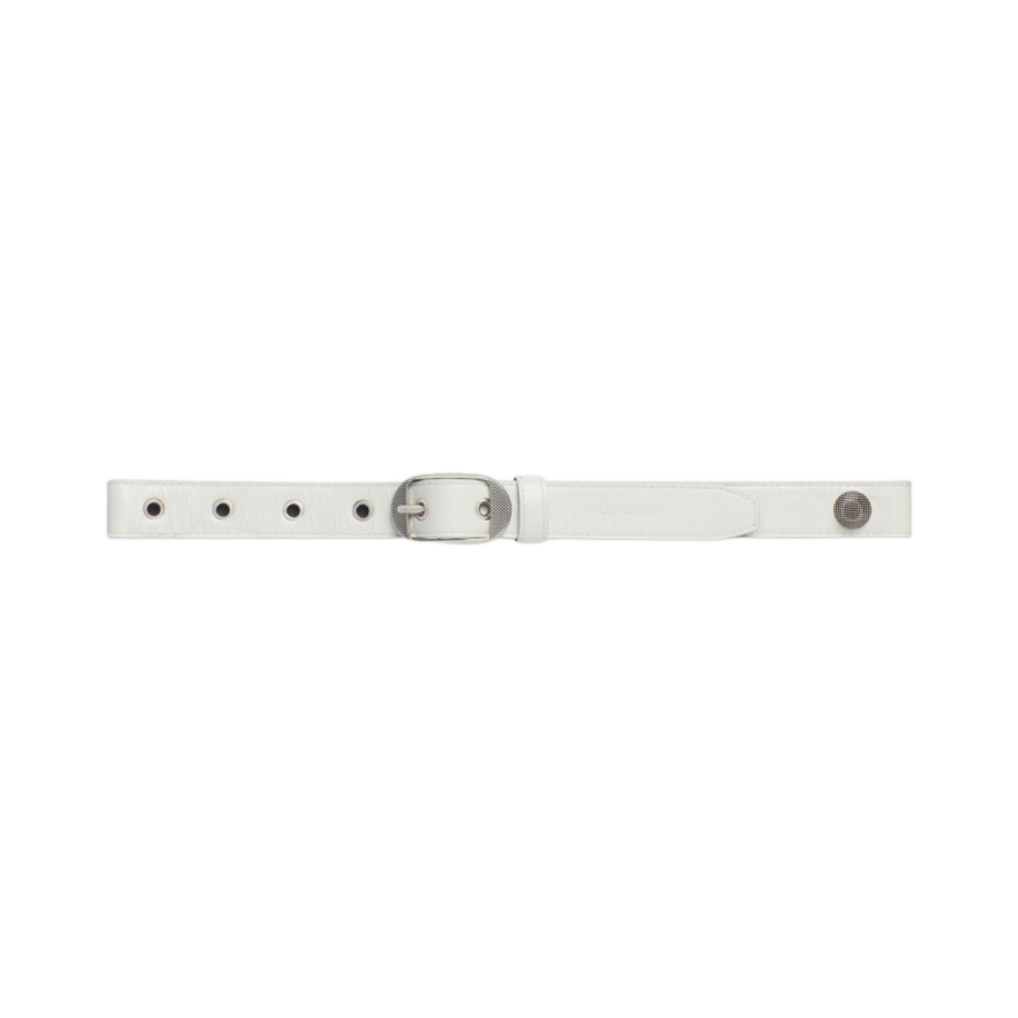 (W) 발렌시아가 르 카골 스터드 벨트 옵틱 화이트((W) Balenciaga Le Cagole Stud Belt Optic White) - 1