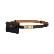 (W) Hermes Kelly Pocket 18 Belt Epsom & Gold Noir