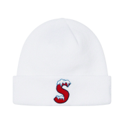 Supreme New Era S Logo Beanie White - 20FW
