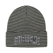 Supreme Rainbow Stripe Beanie Black - 21FW