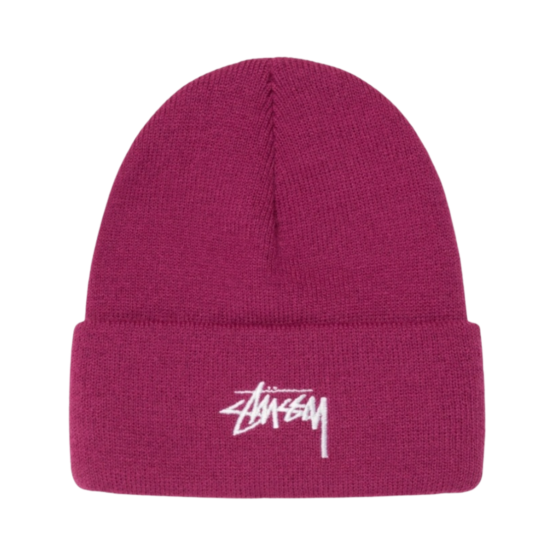 스투시 스탁 커프 비니 플럼(Stussy Stock Cuff Beanie Plum) - 1