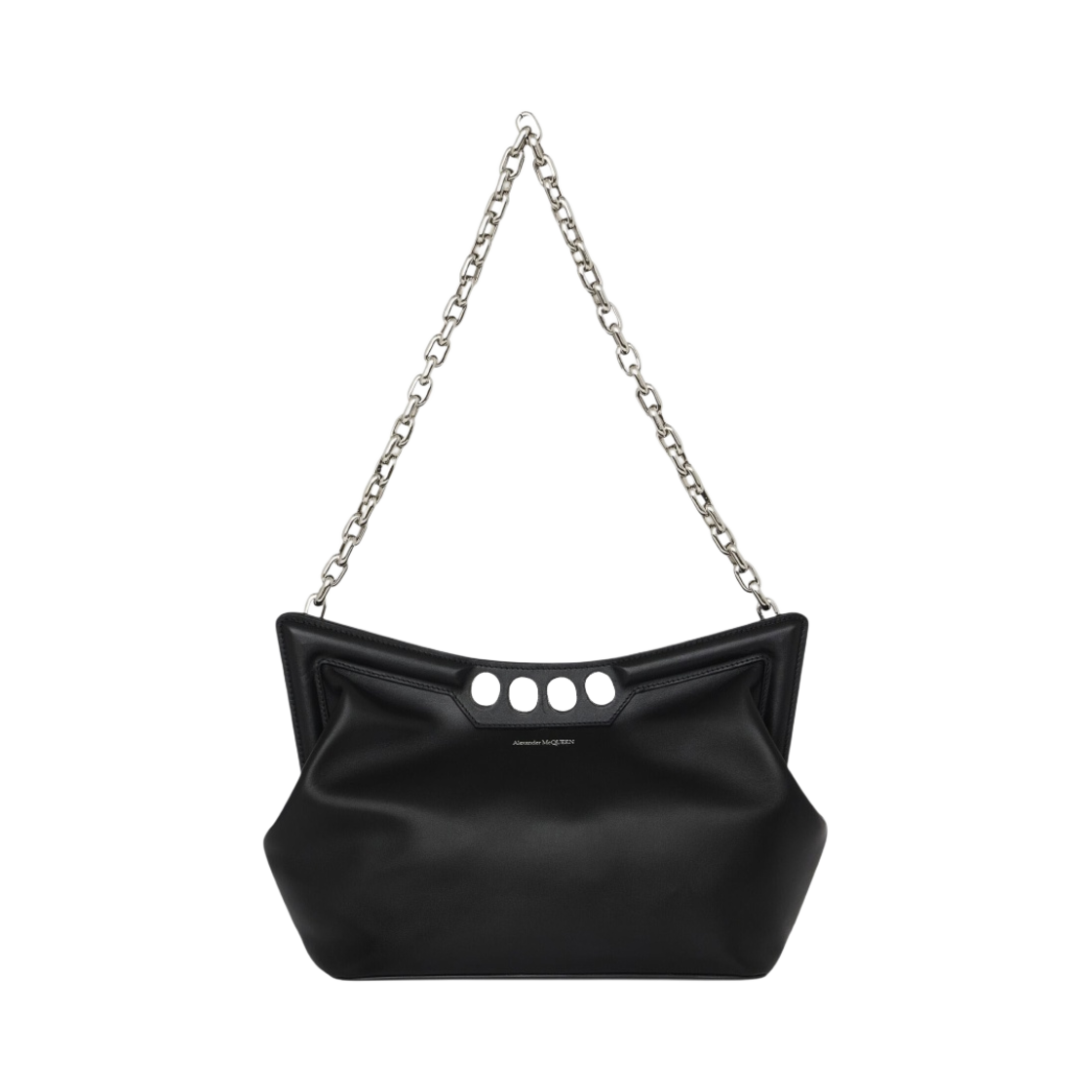 알렉산더 맥퀸 피크백 블랙(Alexander McQueen Peak Bag Black) - 5