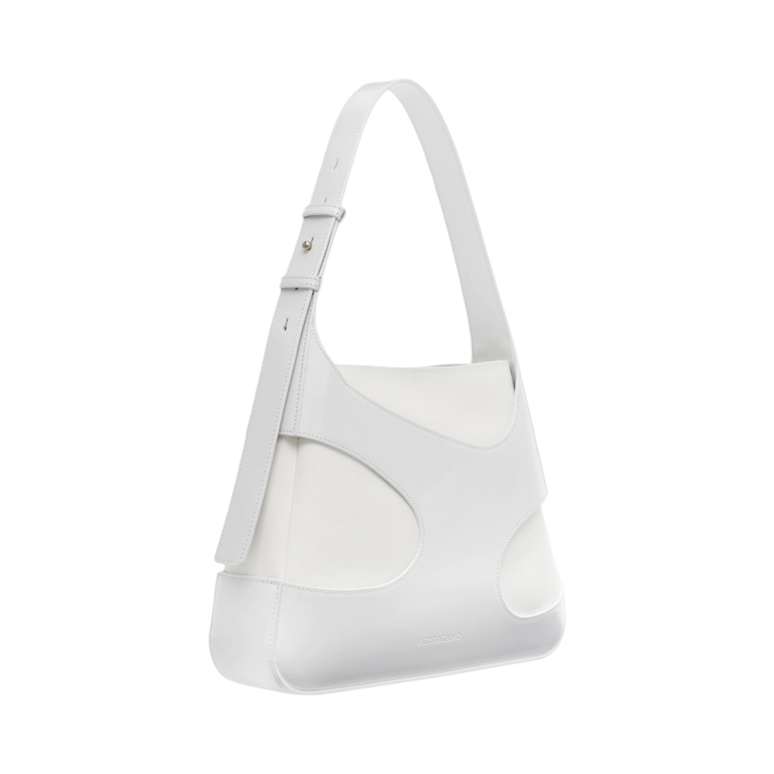 페라가모 미디움 숄더백 컷아웃 디테일링 옵틱 화이트(Ferragamo Medium Shoulder Bag with Cut-Out Detailing Optic White) - 2