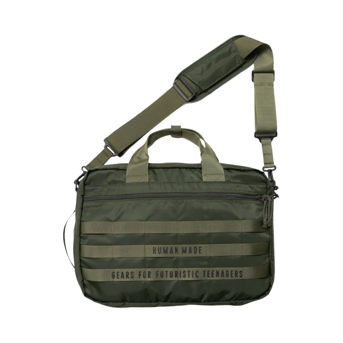 휴먼 메이드 쓰리웨이 밀리터리백 올리브 드랩(Human Made 3Way Military Bag Olive Drab) - 3
