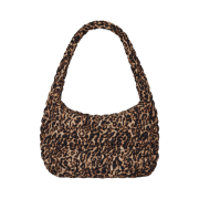 COS Oversized Quilted Crossbody Bag Leopard