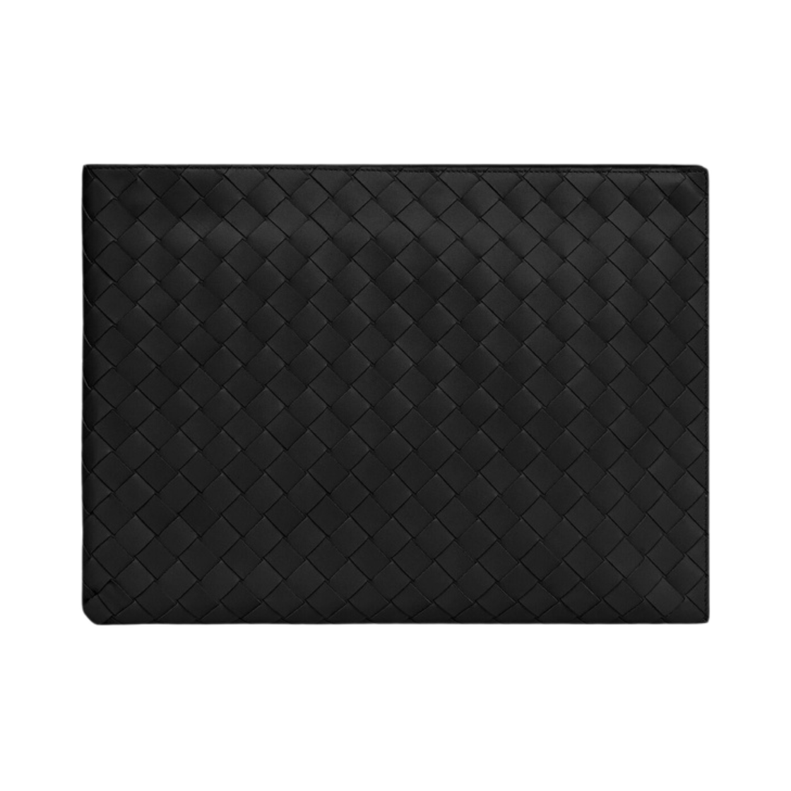 보테가 베네타 미디움 하프 집 파우치 블랙(Bottega Veneta Medium Half Zip Pouch Black) - 3