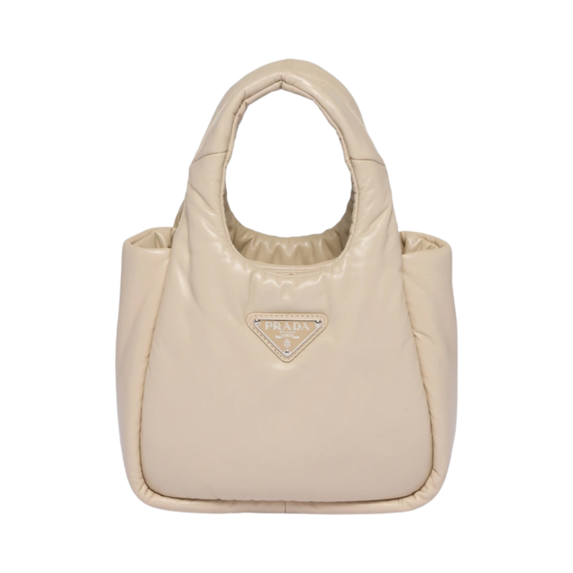 프라다 스몰 패딩 프라다 소프트 나파 레더 백 데저트 베이지(Prada Small Padded Prada Soft Nappa Leather Bag Desert Beige) - 1
