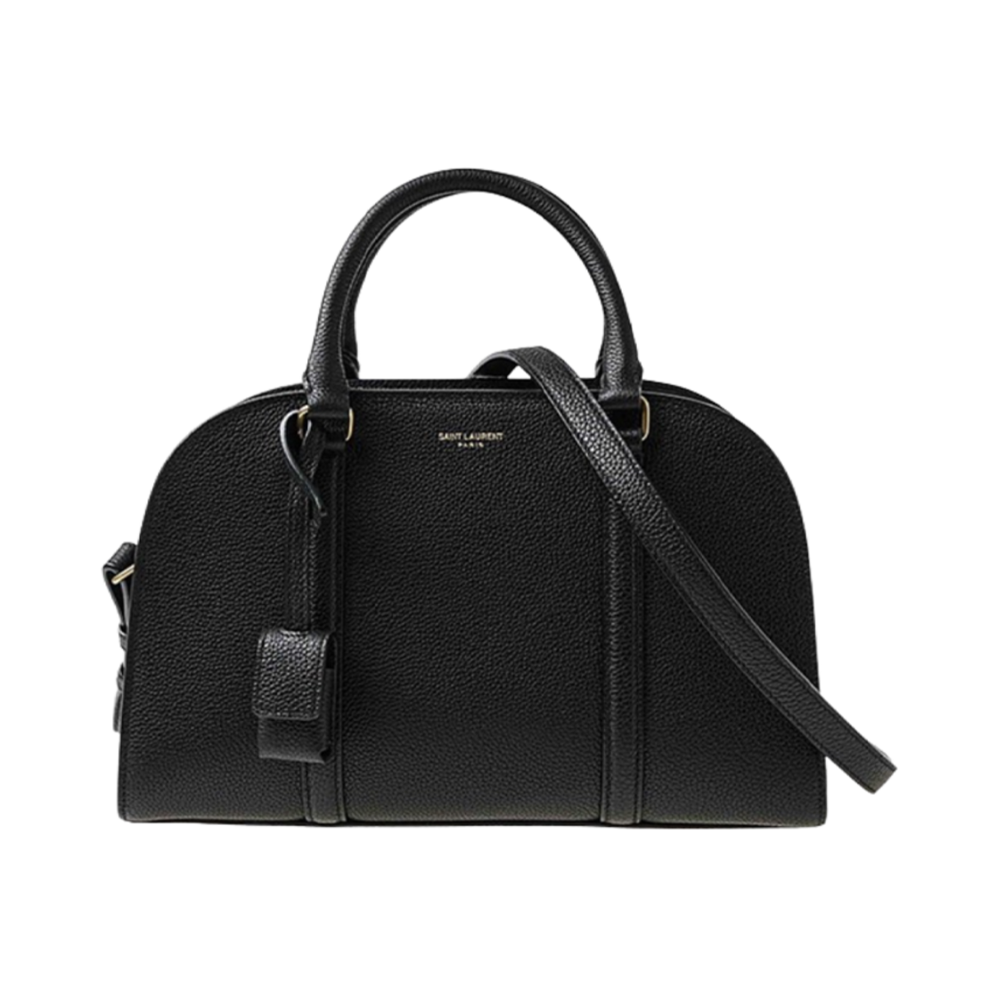 655008-DTI0W-1000 Saint Laurent Lock Baby Duffle Bag Black