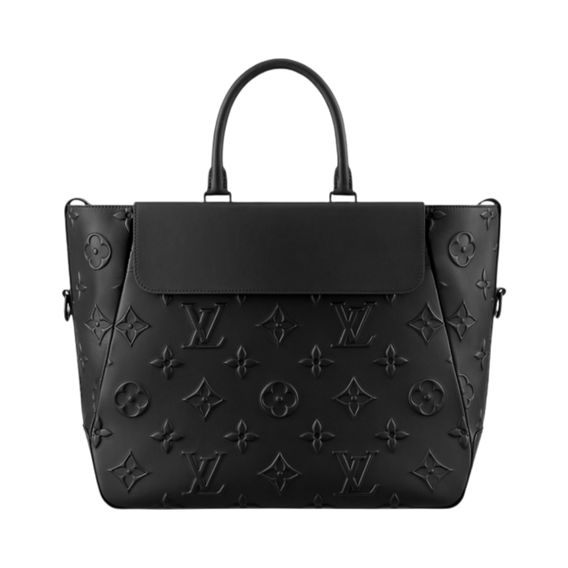루이비통 스티머 토트 음각 모노그램 모티프 블랙(Louis Vuitton Steamer Tote Debossed Monogram Motif Black) - 4