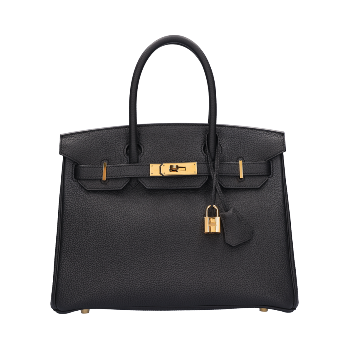 [A등급] 에르메스 H027633CC89 벌킨 30 백 토고 누아 금장 D각인([A등급] Hermes Vintage Birkin 30 Bag Togo & Gold Noir with D Engraving)