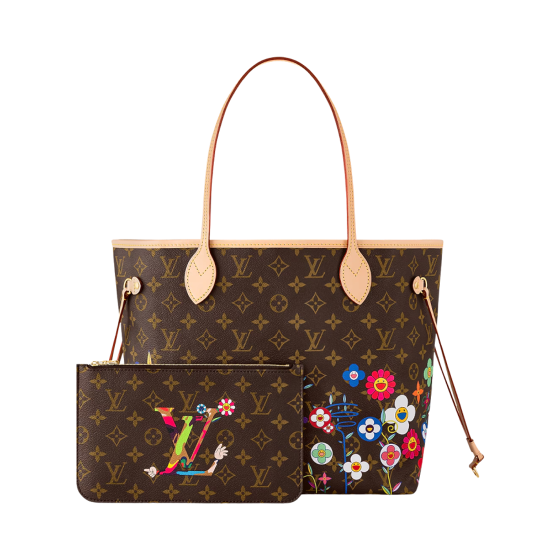 루이비통 x 무라카미 타카시 네버풀 MM 모노그램(Louis Vuitton x Murakami Takashi Neverfull MM Monogram) - 4