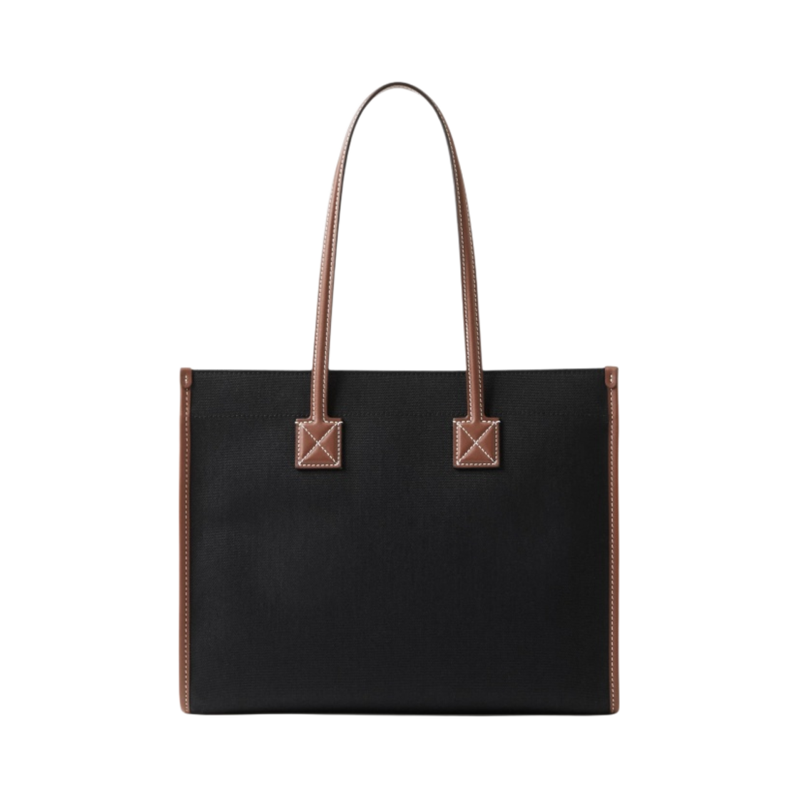 버버리 스몰 프레야 토트백 블랙 탄(Burberry Small Freya Tote Black Tan) - 3
