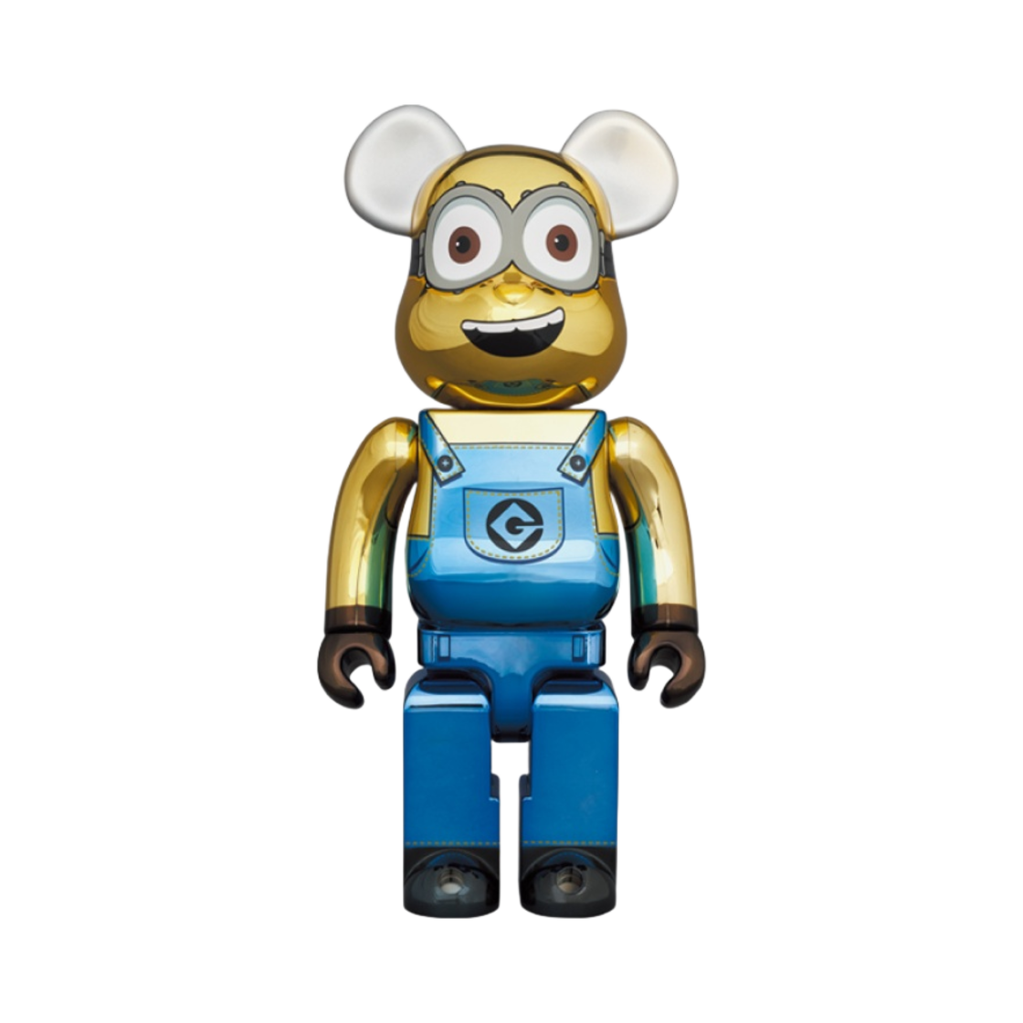 베어브릭 슈퍼배드 데이브 골드 크롬 버전 100% & 400% 세트(Bearbrick Despicable Me Dave Gold Chrome Ver. 100％ & 400％ Set) - 2