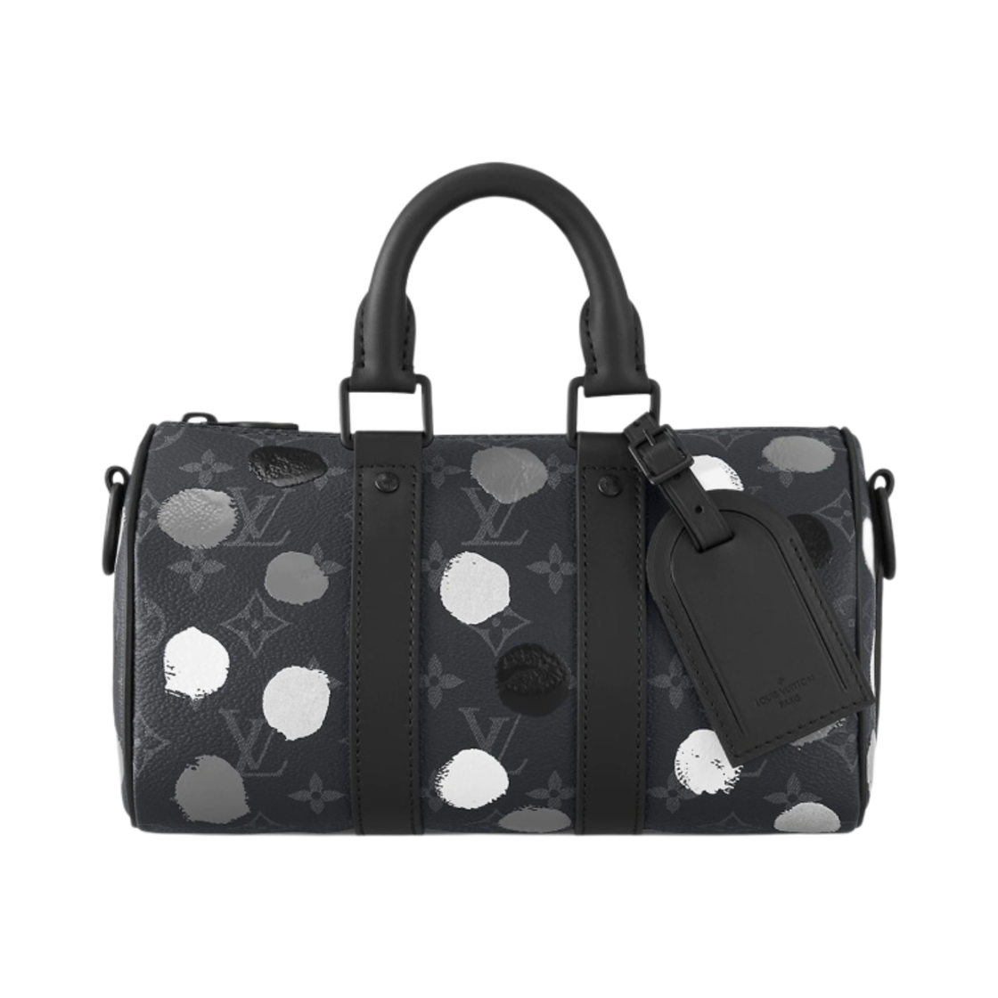 루이비통 x 야요이 쿠사마 키폴 25 블랙 실버(Louis Vuitton x YK Keepall 25 Black Silver) - 1