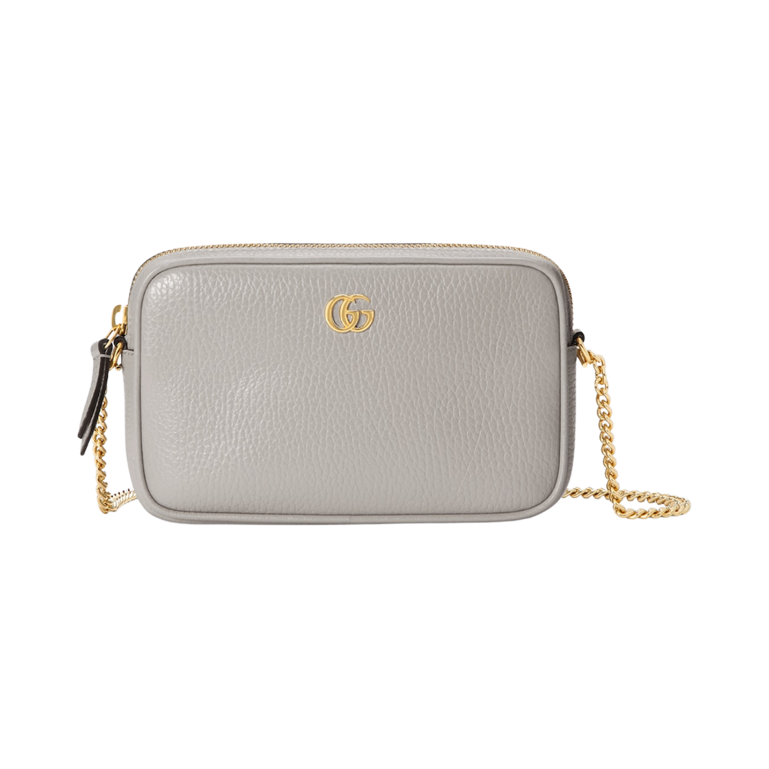 구찌 GG 마몽 미니 숄더백 그레이 레더(Gucci GG Marmont Mini Shoulder Bag Grey Leather) - 1