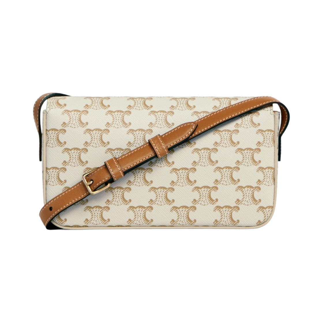 셀린느 숄더백 클로드 트리옹프 캔버스 카프스킨 화이트(Celine Shoulder Bag Claude in Triomphe Canvas Calfskin White) - 3