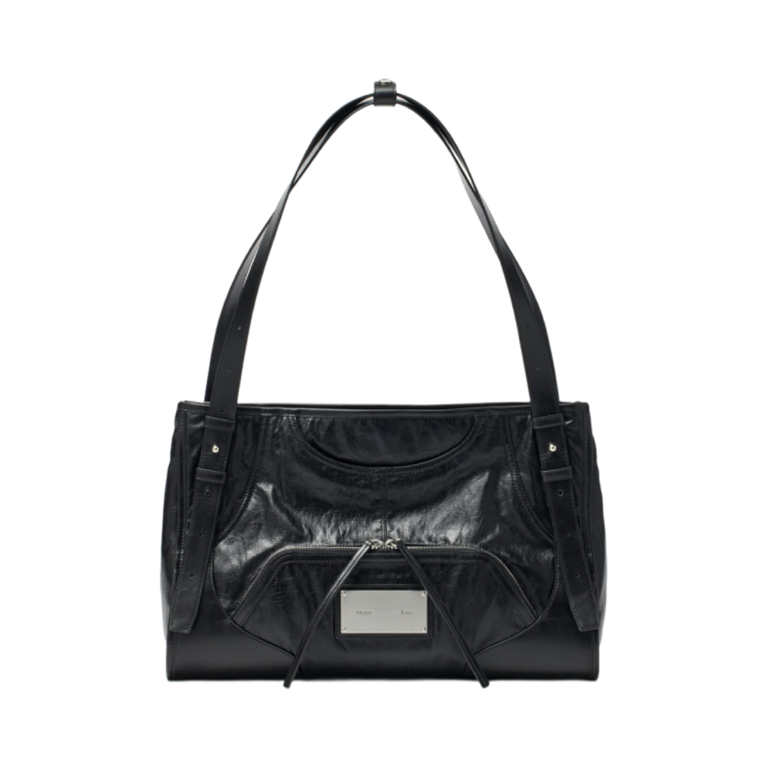 마뗑킴 투 웨이 스트랩 스퀘어 백 블랙 | Matin Kim | KREAM