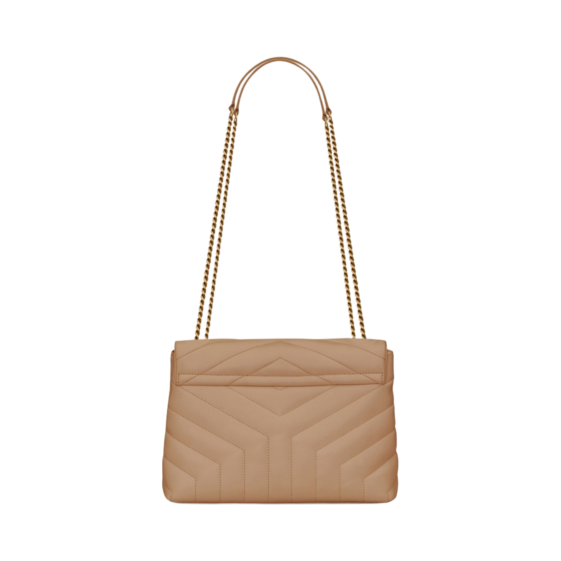 생로랑 마틀라세 Y 레더 브론즈 모노그램 루루 스몰백 다크 베이지(Saint Laurent Bronze Monogram Loulou Small Bag in Matelasse Y Leather Dark Beige) - 4