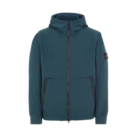 Stone Island Q0122 Soft Shell-R E.DYE Technology Jacket Dark Green - 22FW