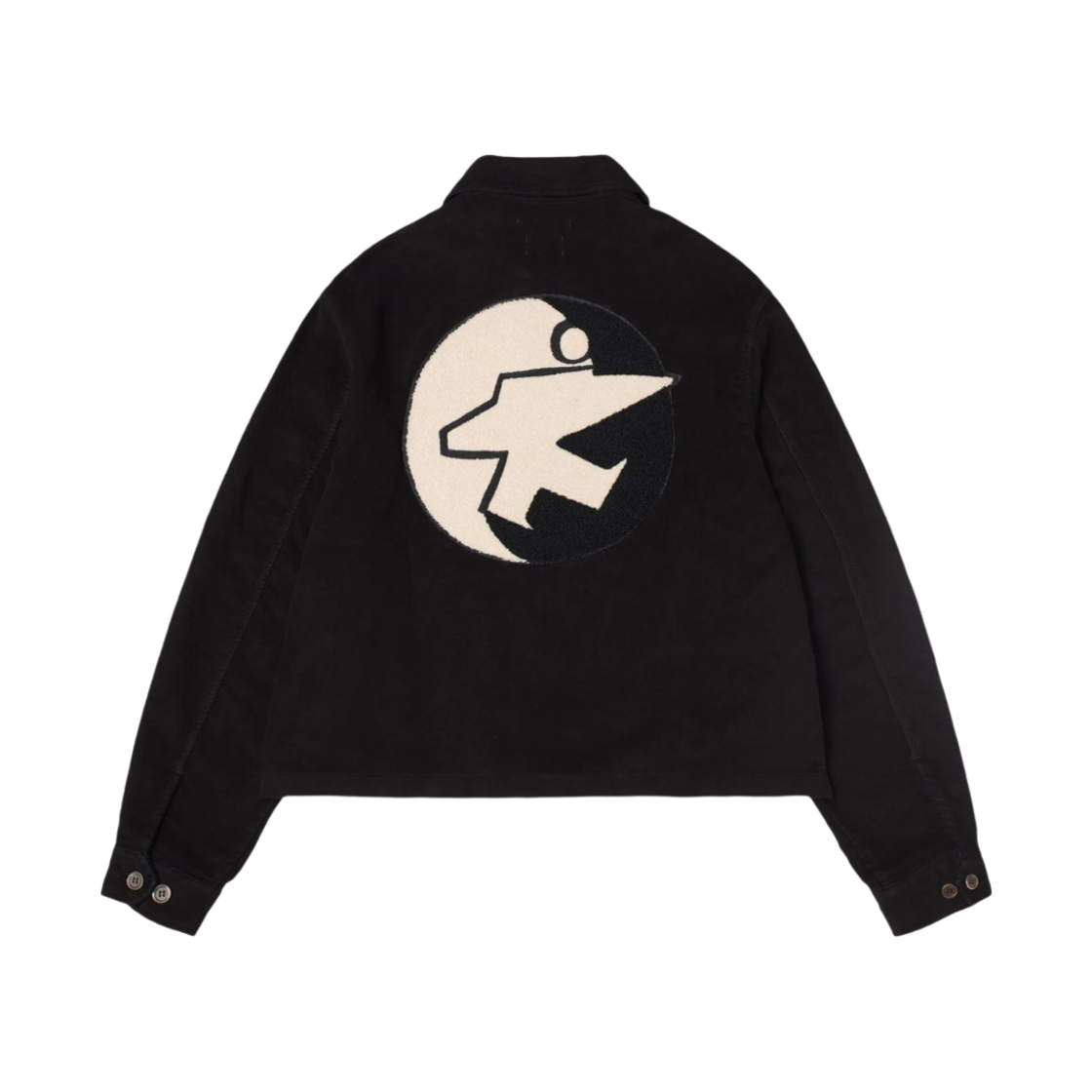 Stussy ブラック レザージャケット S(K) ☆韓国の人気☆【STUSSY】☆SS LINK LEATHER BOMBER☆関税込