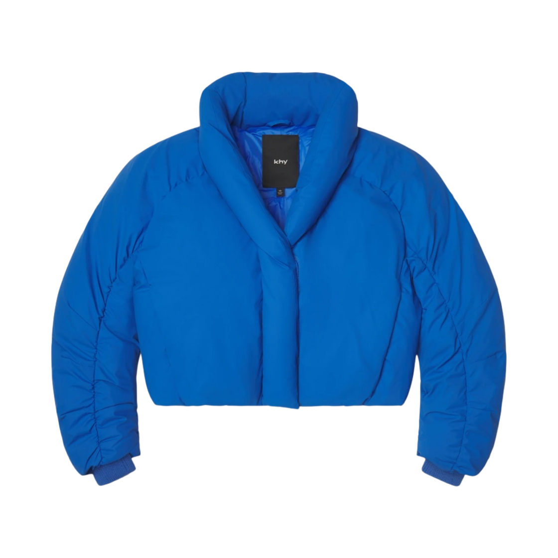 (W) 카이 크롭 퍼퍼 자켓 코발트 블루((W) Khy Cropped Puffer Jacket Cobalt Blue)