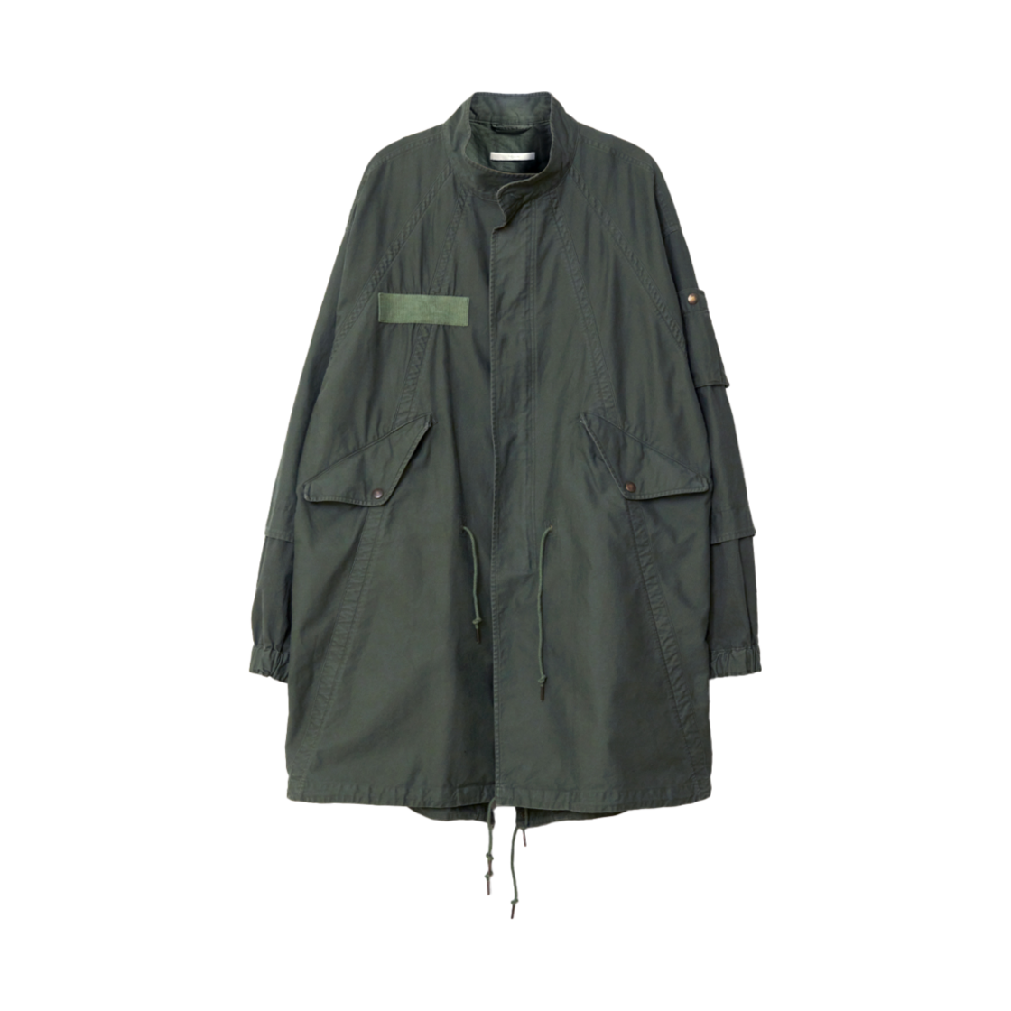 아마이유우츠 스플리트 피쉬테일 파카 카키(Amaiyuutsu Split Fishtail Parka Khaki)