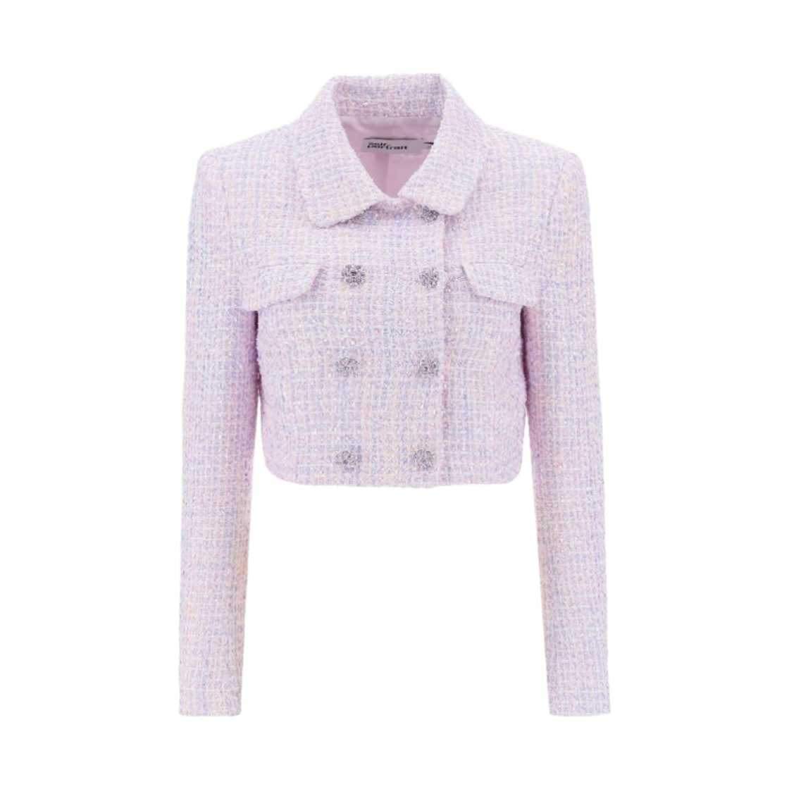 SS23-015J-L (W) Self Portrait Boucle Jacket Lilac