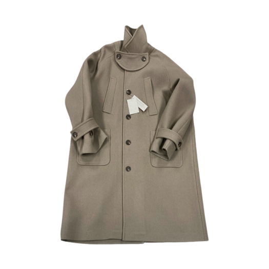 UMCL2BG Undermycar Legion.02 Balmacaan Oversized Wool Coat Beige
